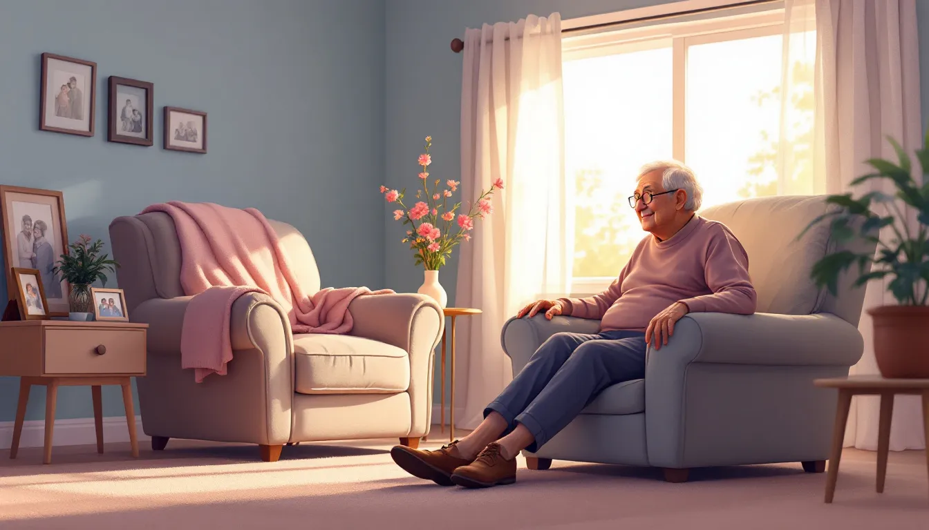 An elderly person contemplating the worth of burial insurance.
