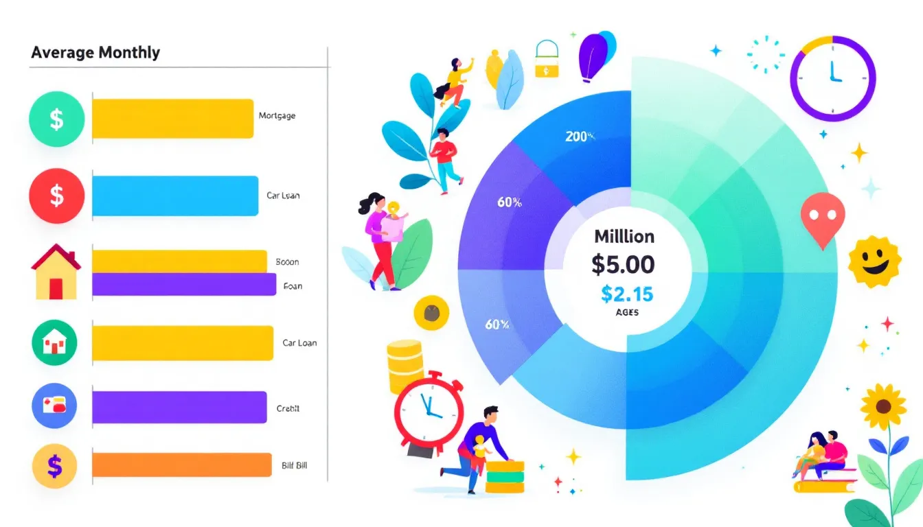 An illustration showing the average monthly costs for a million dollar life insurance policy.