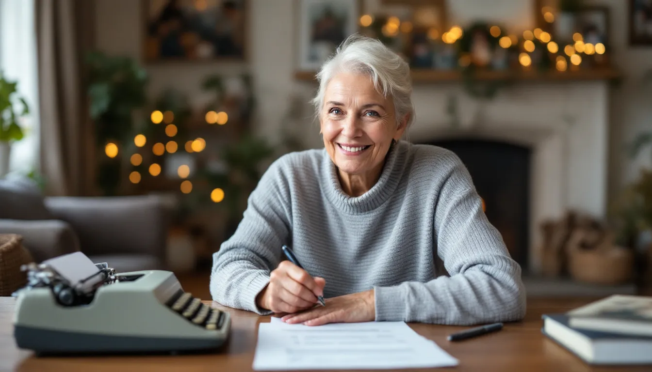 A senior individual filling out an application for whole life insurance.